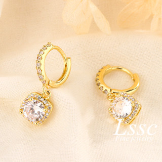LSSC Bông tai lấp lánh vĩnh cửu Khuyên Tai Không Gỉ Bống Tai Titan Nữ Sành Điệu Phụ Kiện Trang Sức khuyên tai girl phố tiktok nhẫn cầu hôn nhẫn cưới đẹp 2024