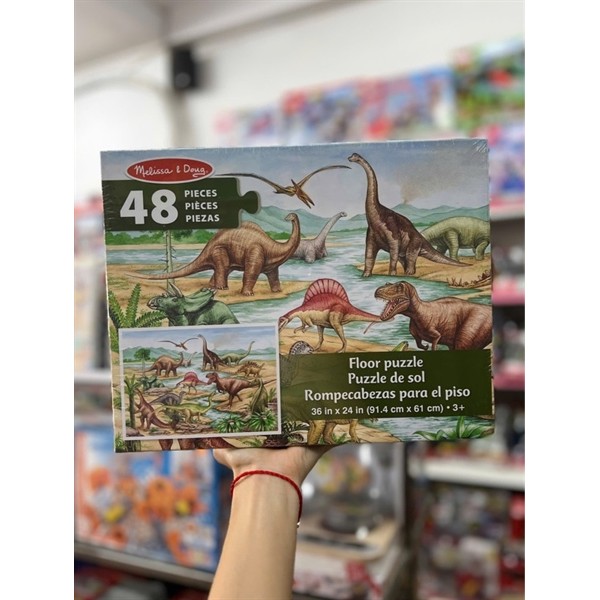 Tranh ghép Melissa & Doug Dinosaurs Floor Puzzle 48 Pieces- B00004R8LX
