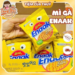 Thùng 24 Snack Mì Enaak Indonesia, Mì Trẻ Em Ăn Liền Vị Gà Truyền Thống 30G, Đồ ăn vặt,