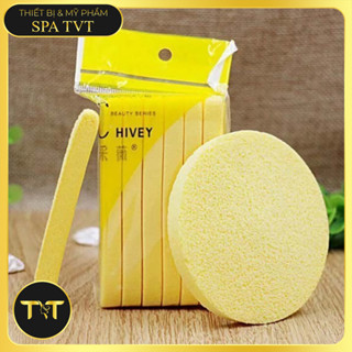 Một Cây 20 Gói Bông Mút Bọt Biển Rửa Mặt  Chivey Chính Hãng, Một Cây 240 Miếng Dai Mềm Mịn