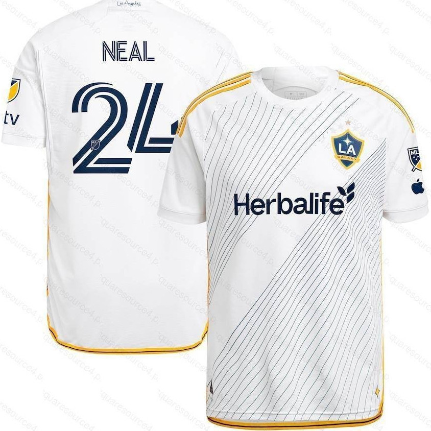 S-XXXXL 2024-2025 MLS Jalen Neal LA Galaxy Home Jersey Áo thun bóng đá tay ngắn thể thao Tee Plus Si