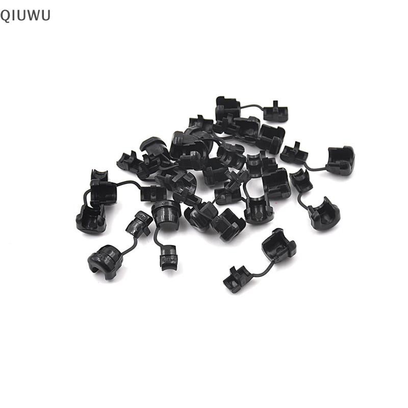 Qiuwu 20pc 6N-4 Ống lót giảm căng thẳng SJT 18AWG T = 0,5 ~ 1,6mm Nylon 66 Đen.