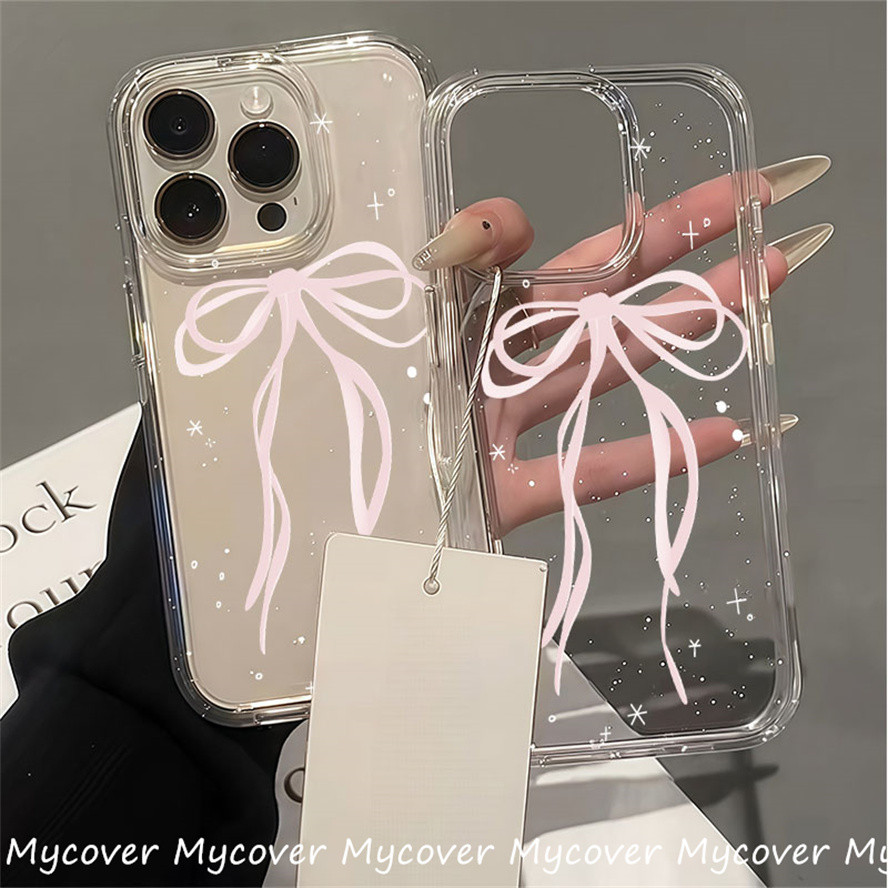 Ốp điện thoại iPhone siêu sáng màu hồng nhạt Vỏ nơ tương thích cho iPhone 13 14 12 11 16 15 Pro Max Ốp điện thoại lấp lánh lấp lánh lấp lánh lấp lánh cho iPhone 7Plus 8 X Xs Xs Max Bìa mềm