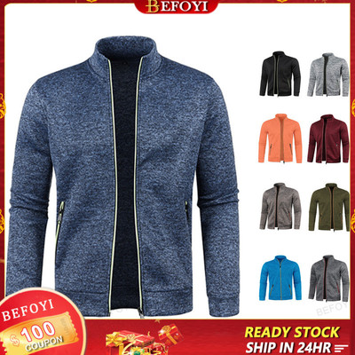 Áo len dệt kim dài tay thoáng khí dáng rộng cổ tròn đơn giản Áo len Cardigan mười màu thường ngày WZ09