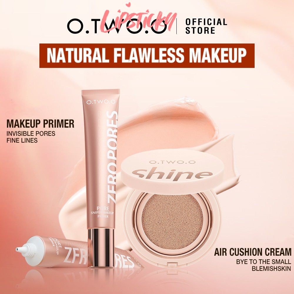Bộ trang điểm mặt O.TWO.O Kem lót mặt + Air Cushion BB Cream Oil Contorl Full Concealer Mỹ phẩm