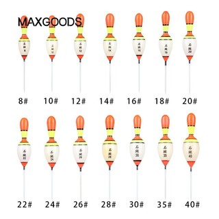 Maxgoods Đuôi Dày Phao Câu Cá Chép Gỗ Balsa Bắt Mắt
