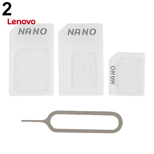 Thẻ NanoSIM 3 trong 1 Lenovo sang thẻ Micro SIM sang bộ chuyển đổi thẻ SIM tiêu chuẩn