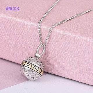 [Wncds] Vòng cổ Urn hình cầu Phong cách mới Vòng cổ mặt dây chuyền gia đình kỷ niệm