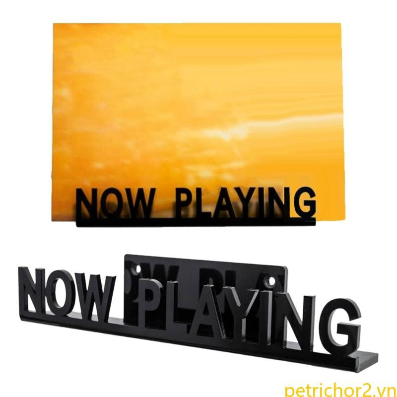 Pet Now Playing Record Stand Vinyl Record Wall Mount Acrylic Vinyl Record Kệ