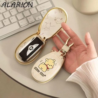 Túi đựng móc khóa hoạt hình ALARION, Ví đựng chìa khóa bằng da PU Winnie Pochacco, Hộp đựng chìa khóa chống nước đa chức năng Túi đựng chìa khóa đáng yêu cho bé gái