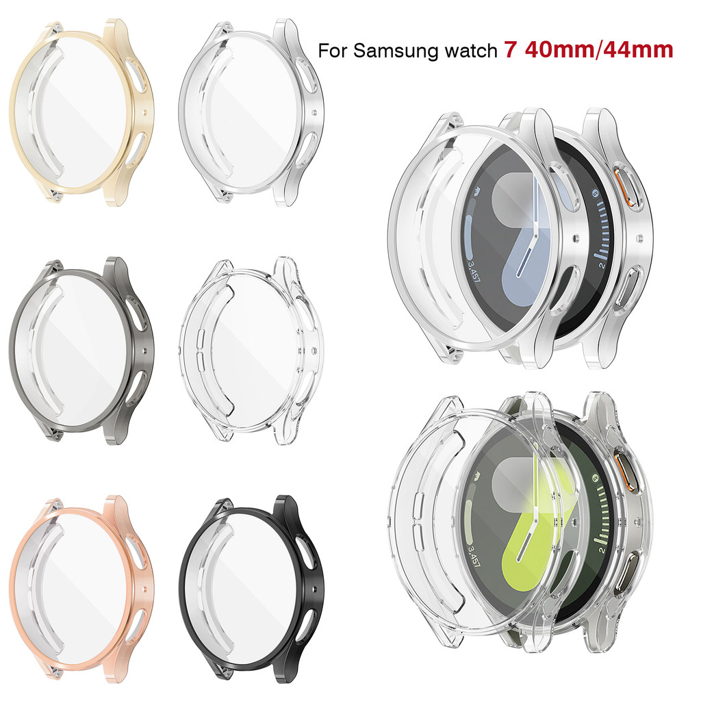 Ốp bảo vệ màn hình TPU cho Samsung Galaxy Watch 7 6 5 40mm 44mm Galaxy Watch 5 pro 45mm Vỏ bảo vệ toàn diện Vỏ mềm