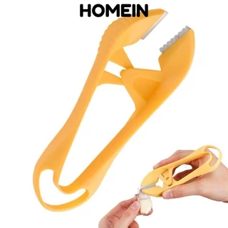 Máy gọt vỏ tỏi HOMEIN, Nhíp thủ công bóc tỏi đa chức năng cầm tay, Dụng cụ loại bỏ thân cây Phụ kiện nhà bếp bóc tỏi