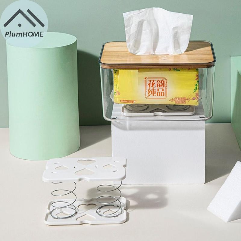 Plumhome 1 Cái Hộp Đựng Khăn Giấy Nâng Lò Xo Hỗ Trợ Hộp Giấy Lò Xo Đáy Hộp Bảo Quản Tấm Lò Xo Giá Đỡ