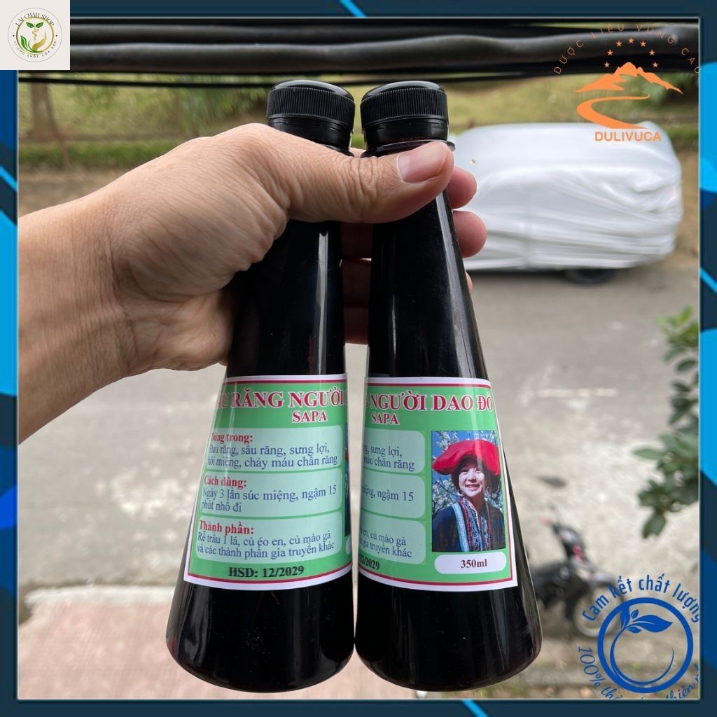 Sâu răng của người dân tộc dao đỏ Sapa chính hiệu (350ml), nước súc miệng chống sâu răng viêm lợi, viêm chân răng