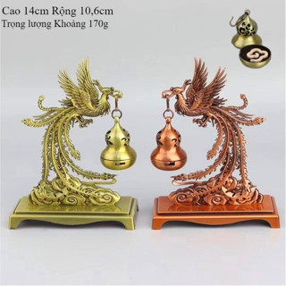 Lư Hương Phượng Hoàng Lò Đốt Trầm Hương Phượng Hoàng Vạn Thọ & Tài Lọc Đế Chống Cháy Sử Dụng Nhang Vân Mây