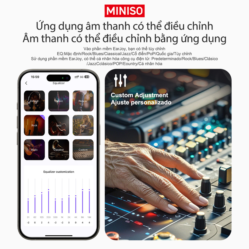 Miniso MS156 Tai Nghe Phiên Dịch AI Tai nghe tai mở Tai nghe Bluetooth loại bỏ tiếng ồn Bluetooth 5.4 Tai nghe không dây IPX5 Tai nghe thể thao chống nước có Mic Tai nghe dẫn truyền xương | BigBuy360 - bigbuy360.vn