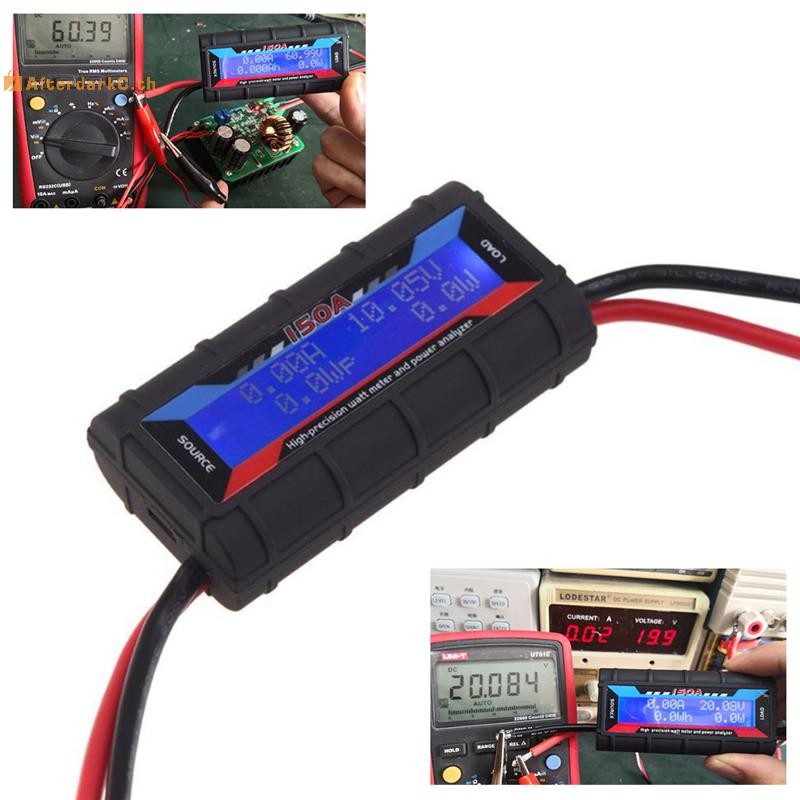 AT FT08 RC 150A Đồng hồ đo Watt chính xác cao Máy phân tích công suất Đèn nền LCD wattmeter A