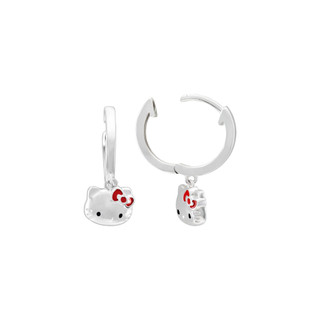 Bông tai trẻ em Bạc PNJ ❤️ HELLO KITTY 0000W000123