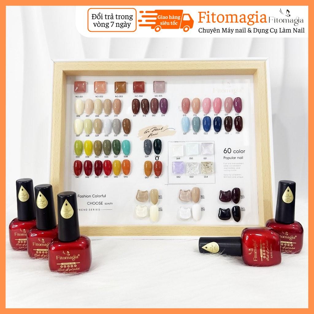 [Tặng Bảng Màu] Set 60 Màu Sơn Color UV Gel FITOMAGIA Chính Hãng (CÓ LINK BÁN LẺ MÀU) Fitomagia03