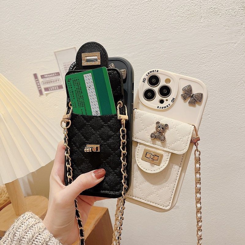 Ốp Điện Thoại Mềm Cho Iphone 15 14 13 11 12 Pro XS Max X XR 7 + 8 Plus TPU Họa Tiết Linh Hoạt Túi Dây Đeo Tinh Tế Chống Rơi