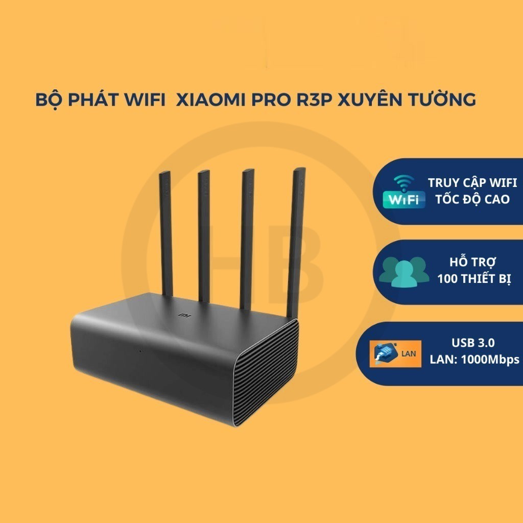 Bộ phát wifi Xiaomi Pro R3P xuyên tường cực khủng hàng cũ xước