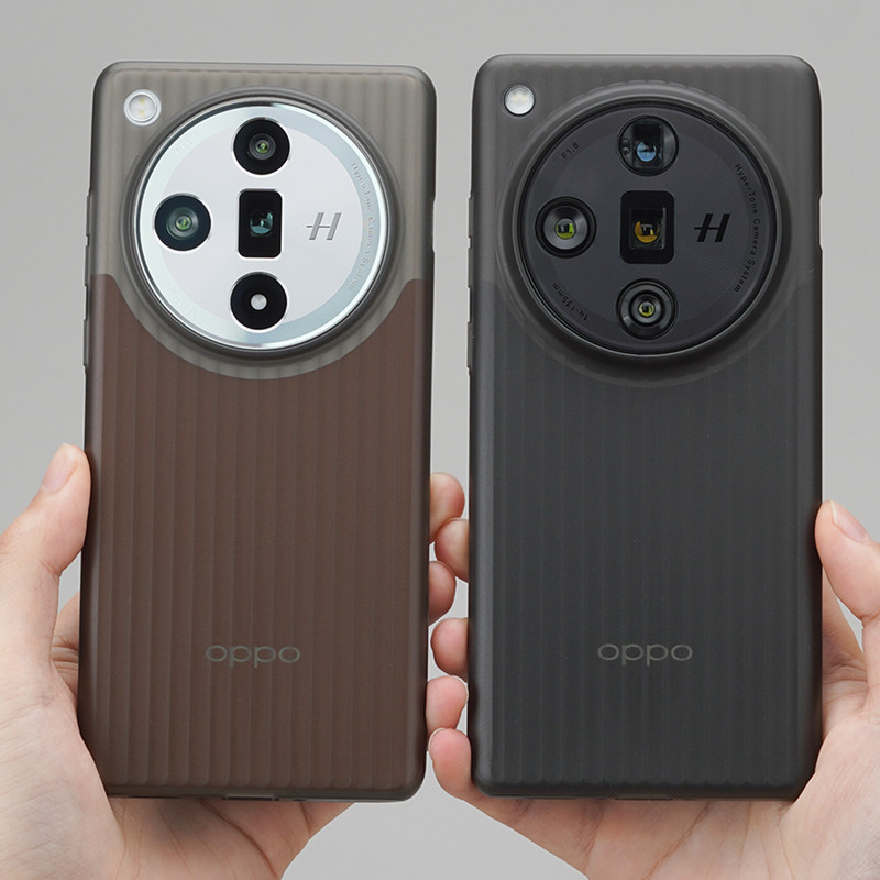 For OPPO Find X7 Ultra X8 Pro Ultra Slim 0.5MM Matte Hard PP Back Case Stripe Clear Cover Corrugated