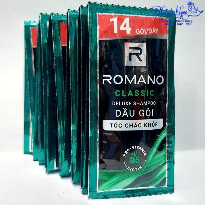 [1 Gói] - Dây dầu gội nam Romano Classic Deluxe Shampoo [ TN ]