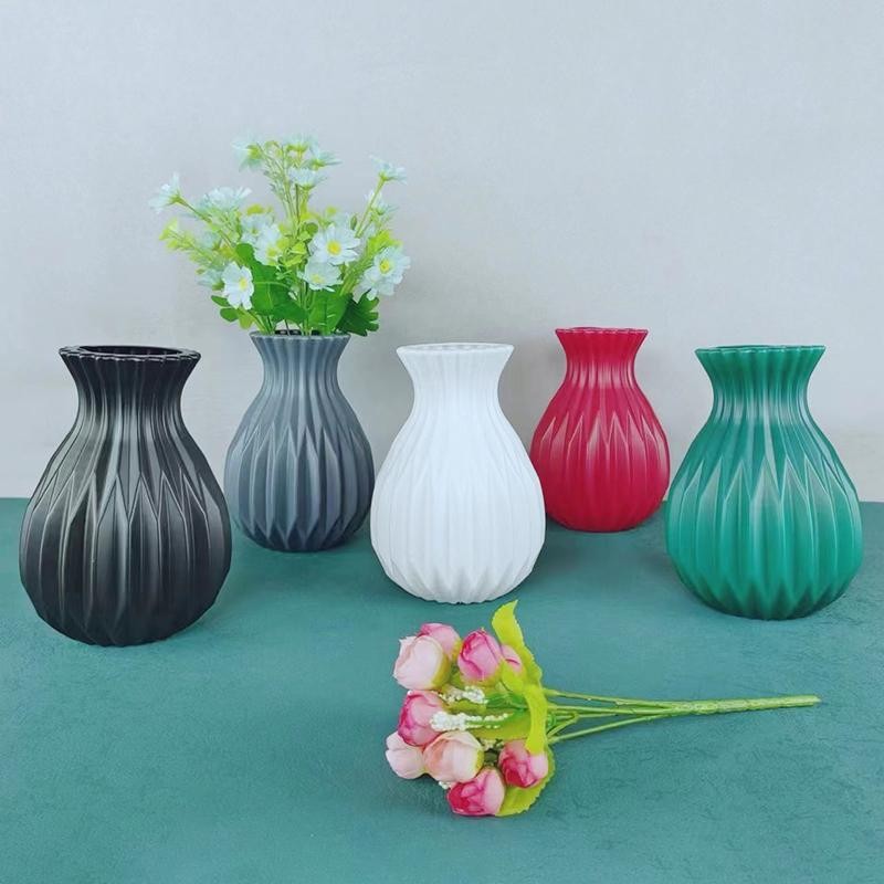 Ro > 1 Chiếc Bắc Âu Bình Hoa Giả Gốm Nhựa Hoa Bình Hoa Phòng Khách Để Bàn Trang Trí Đám Cưới Trung Tâm Sắp Xếp Mới