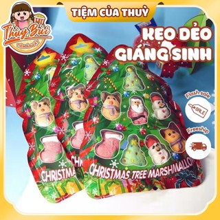  Kẹo Dẻo Hình Cây Thông Noel Kẹo Noel Bông Đường Marshmallow Kẹo Dẻo Giáng SInh Trang Trí Noel Ăn Vặt Nội Địa 
