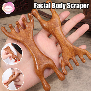 Lược Massage gỗ đàn hương Máy mát xa da đầu 2 trong 1 và Máy khử mùi tóc, Lược gỗ tự nhiên để chăm sóc và thư giãn tóc, Thiết kế tiện dụng màu nâu đỏ