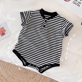 Bộ đồ leo núi tam giác sọc đen trắng thời trang trẻ em 0-2 tuổi