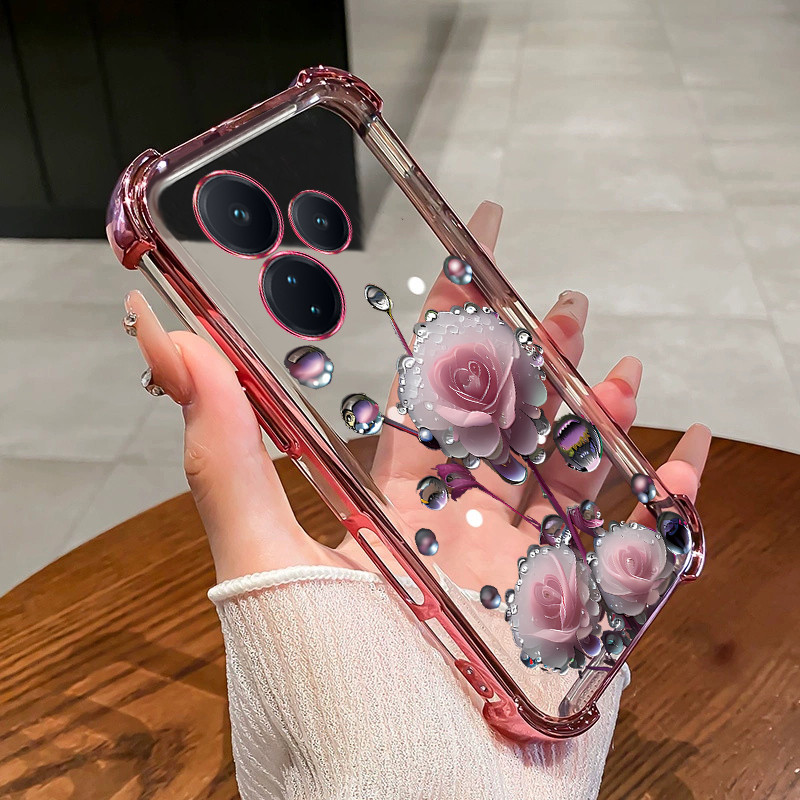 Ốp Lưng Cho Realme C53 C51 NOTE 50 C55 C61 C63 Narzo N63 C65 C67 c75 14x neo 7 Vỏ Điện Thoại Hoa Hồn