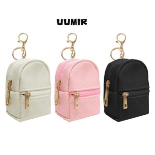 UUMIR Mini Ví Đựng Tiền Xu, Mặt Dây Treo Ba Lô Hình Túi Chìa Khóa Da PU Sáng Tạo Dây Kéo Ví Tiền Xu Nữ Cô Gái