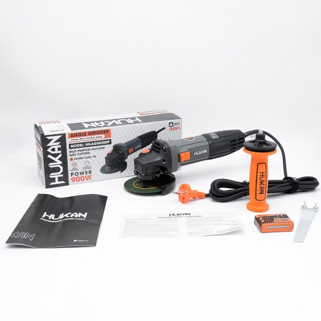 Máy Mài Cầm Tay HUKAN HK-AG5030RP, Công tắc sườn, Công Suất 900w, Có tính năng Chống khởi động lại m