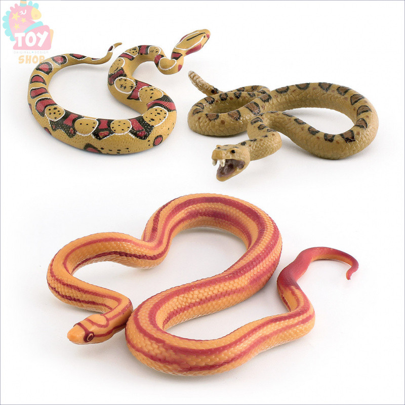 Mô hình rắn bắp/đuôi đỏ/anaconda/chuông thủ công trang trí