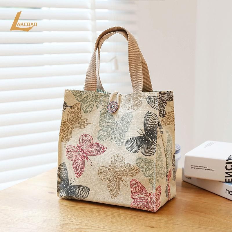 [Lakebao] Túi xách túi đựng hộp cơm trưa Bento cỡ vừa [MỚI]