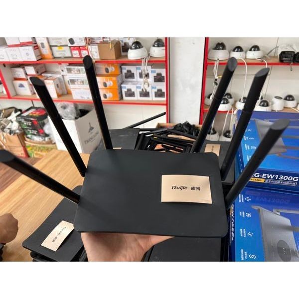 Bộ phát wifi Ruijie Reyee chính hãng, 2 băng tần ew1200G Pro 6 râu Hàng qua sử dụng