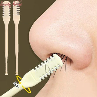 Tông Đơ Cắt Tóc Mũi - 360° Cắt tỉa làm sạch Dao cạo khoang mũi - Dụng cụ tẩy lông mũi bằng tay - Di động, có thể giặt được - Dụng cụ kéo cạo tóc hai đầu - Tông đơ cắt tóc chống trượt sạch