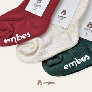  Embes - Tất   Vớ len dày ấm họa tiết Giáng sinh Noel cho bé trai bé gái từ 9 tháng đến 4 tuổi 