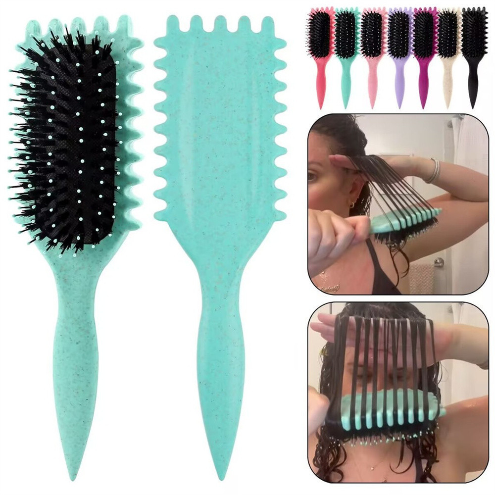 Bounce Curl Define Styling Detangling Hair Brush Tangled Comb Shaping Barber Styling Tool
