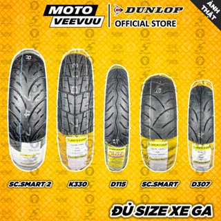 [MTVV] Vỏ lốp xe máy DUNLOP đủ size xe ga D115 D307 SCOOSMART 2 K330 60 70 80 90 100 110 120 130 140 10 12 13 14 16<END>
