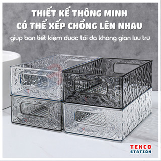 Khay Nhựa Gợn Sóng Để Dùng Có Tay Cầm 2 Bên - Khay Để Đồ Dùng Cá Nhân