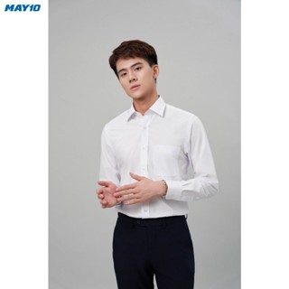 Áo sơ mi trắng nam dài tay May 10 dáng Regular mã 010123049W 003/1