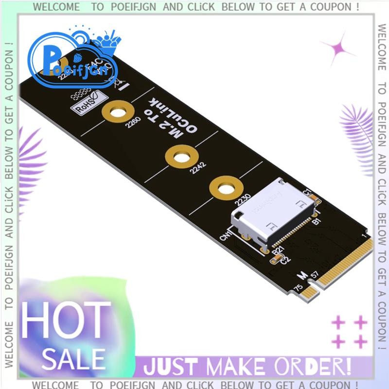 F4C M.2 NVMe PCIe 4.0 sang Oculink SFF-8612 Adapter Cho 2.5 Inch NVME U.2 (SFF 8639) SSD PCI-E NGFF 