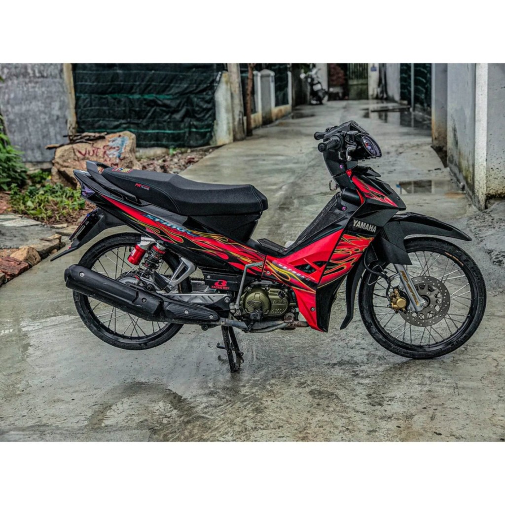 Tem Sirius Đen Đỏ mẫu lửa Thái Siêu Phẩm ( Tem In Thường Mẫu Gốc Rice decal )