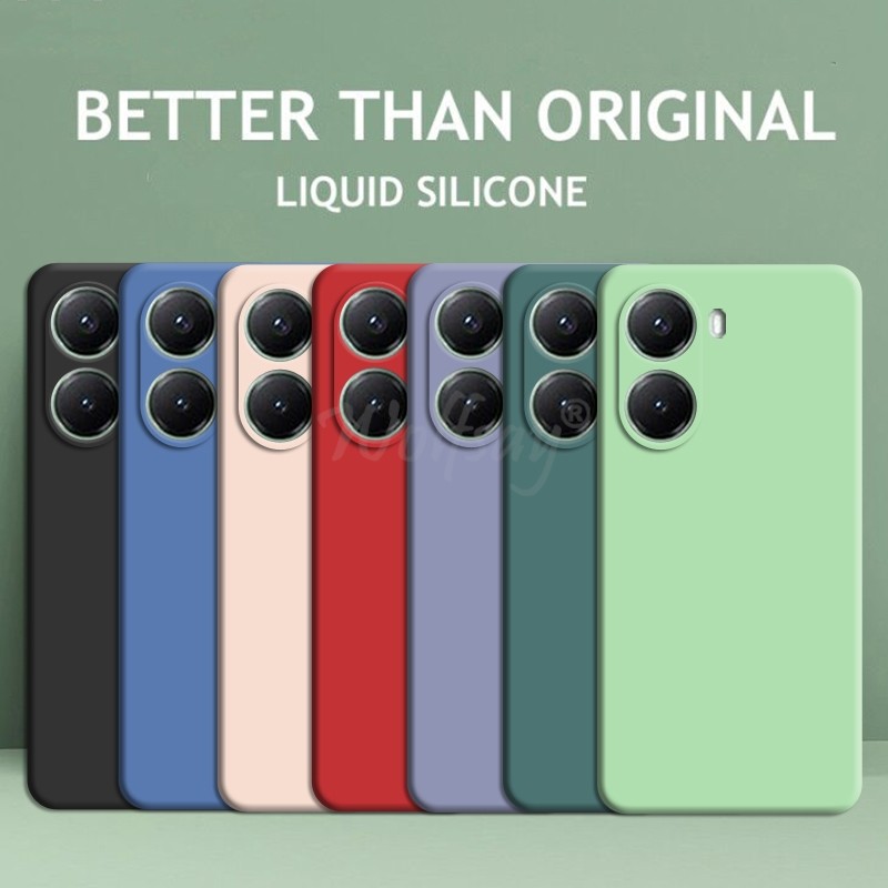 Dành Cho Xiaomi POCO X7 Pro Ốp Lưng Silicon Lỏng Cao Su Trơn TPU Vỏ Bảo Vệ POCO X7 Pro Vỏ Điện Thoại