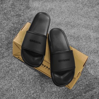  Dép Quai Ngang Nam Nữ DATINNOS Unisex Full Đen Cá Tính Êm Chân Ngoài Trời FULLBOX DT09 full đen 