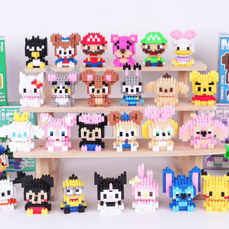 [Hoả Tốc HCM] Mô hình lắp ráp hoạt hình bằng hạt nhỏ – Đồ chơi lắp ráp giáo dục cho trẻ em – Đồ trang trí nhỏ