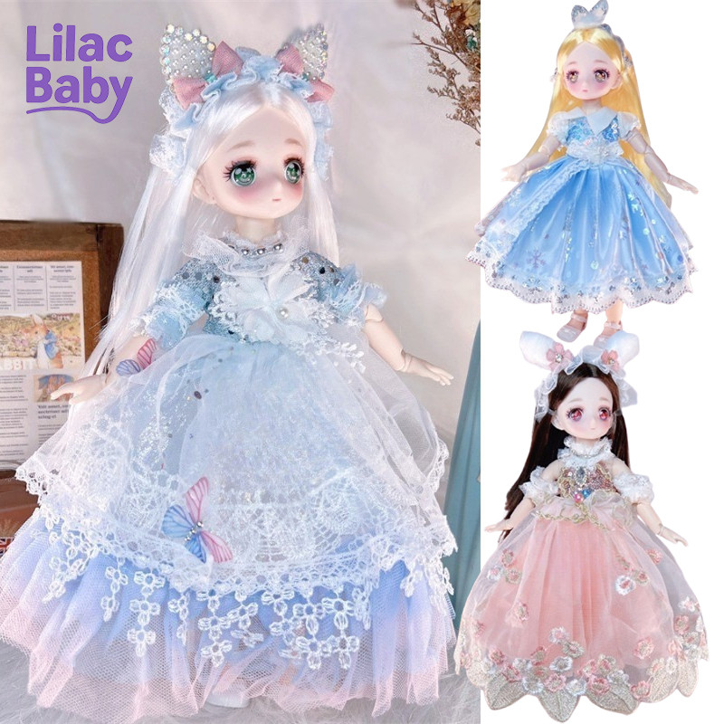 Búp bê 30cm với khớp nối thể thao,Búp Bê Mặt Anime Dễ Thương Cho Bé Gái Loại To,Búp Bê Cỡ To