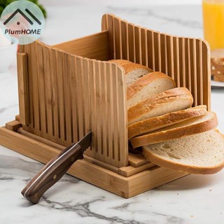 Plumhome Có Thể Gập Lại Gỗ Tre Bánh Mì Máy Cắt Bánh Mì Nướng Bánh Mì Cắt Bánh Hướng Dẫn Cắt Lát Máy Làm VN